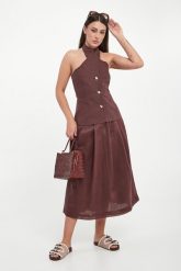 Spódnica midi z ramii Gettito MARELLA. Spódnice Marella, bez wzorów, midi. Za 819.00 zł.