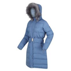 Kurtka turystyczna damska Regatta Daleyza parka zimowa termiczna. Niebieskie parki Regatta, na zimę, l, z puchu, sportowe, bez kaptura. W wyprzedaży za 249.99 zł.