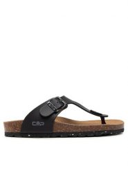 CMP Japonki Eco Mymosa Wmn Flip FLop 3Q91036 Czarny. Czarne klapki CMP, bez wzorów, ze skóry, bez obcasa. Za 189.99 zł.