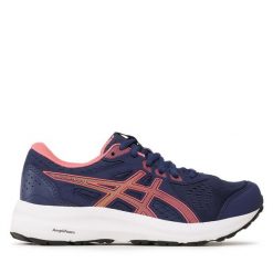 Buty do biegania Asics. Niebieskie obuwie sportowe Asics, bez zapięcia, do biegania. Za 269.99 zł.