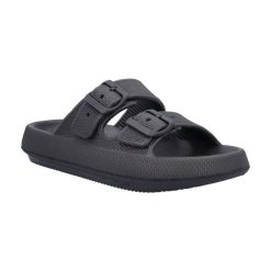 Klapki damskie CMP BELEM. Czarne klapki CMP, bez wzorów, bez obcasa. Za 79.99 zł.