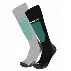 Skarpety narciarskie Nordica Uni 2-Pack Black / Teal + Grey / Teal. Czarne skarpety Nordica, bez wzorów, z elastanu. Za 129.99 zł.
