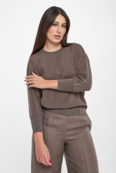 Bluzka damska wełniana PESERICO. Bluzki PESERICO, bez wzorów, z wełny, bez kołnierzyka, bez ramiączek. Za 2,589.00 zł.