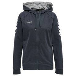 Bluza do piłki ręcznej damska Hummel hmlGO Zip z kapturem. Brązowe bluzy Hummel, na jesień, xs, bez wzorów, z kapturem. Za 239.00 zł.