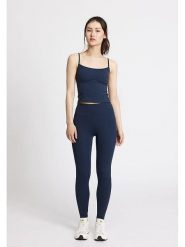 Rethinkit Legginsy sportowe "All day" w kolorze granatowym rozmiar: XL. Niebieskie legginsy Rethinkit, xl, bez wzorów, z materiału, z podwyższonym stanem, outdoorowe. Za 158.47 zł.