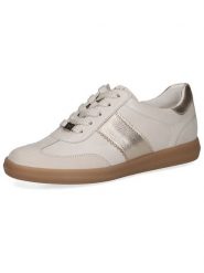 Caprice Skórzane sneakersy w kolorze kremowym rozmiar: 38,5. Brązowe trampki Caprice, bez wzorów, bez zapięcia. Za 233.33 zł.