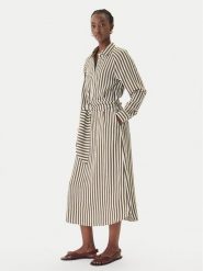 LOLA CASADEMUNT Sukienka koszulowa MS2616038 Zielony Regular Fit. Zielone sukienki LOLA CASADEMUNT, xs, bez wzorów, z wiskozy, bez kołnierzyka, bez ramiączek, koszulowe. Za 712.99 zł.