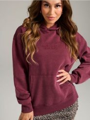 Bluza z kapturem - czerwony. Czerwone bluzy Sinsay, l, bez wzorów, z kapturem. Za 59.99 zł.
