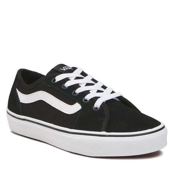 Trampki Vans. Czarne trampki Vans, bez wzorów, bez zapięcia. Za 199.99 zł.