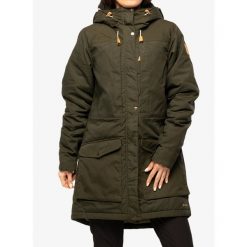 Kurtka ocieplana damska Fjallraven Singi Wool Padded Parka. Zielone parki Fjällräven, sportowe, bez kaptura. Za 2,297.60 zł.