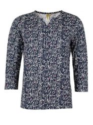 Roadsign Bluzka w kolorze granatowo-białym rozmiar: S. Białe bluzki Roadsign, s, bez wzorów, z wiskozy, bez kołnierzyka, bez ramiączek. Za 65.23 zł.