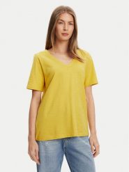 United Colors Of Benetton T-Shirt 3BVXD400H Żółty Relaxed Fit. Żółte t-shirty United Colors of Benetton, m, bez wzorów, z bawełny, bez kołnierzyka, bez ramiączek. Za 59.99 zł.