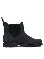 Timberland Sztyblety Asphalt Trail Chls TB0A27MD0151 Czarny. Czarne botki Timberland, bez wzorów, z nubiku, bez obcasa, na płaskiej podeszwie, bez zapięcia. Za 399.99 zł.