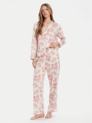 LAUREN RALPH LAUREN Piżama ILN92441 Różowy Regular Fit. Czerwone piżamy Lauren Ralph Lauren, bez wzorów, z wiskozy, bez ramiączek. Za 549.99 zł.