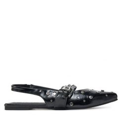 Baleriny ONLY Shoes. Czarne baleriny ONLY SHOES, bez wzorów, bez obcasa. Za 88.99 zł.