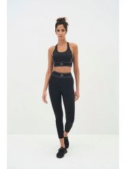 Onamaste Legginsy sportowe "Mali" w kolorze czarnym rozmiar: S/M. Czarne legginsy Onamaste, m, bez wzorów, z materiału, z podwyższonym stanem. Za 163.26 zł.
