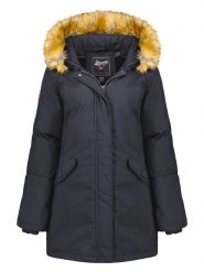Geographical Norway Parka "Dinasty" w kolorze granatowym rozmiar: XXL. Niebieskie parki Geographical Norway, xxl, bez kaptura. Za 212.30 zł.