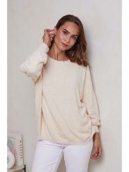 Soft Cashmere Sweter w kolorze beżowym rozmiar: 34/36. Brązowe swetry Soft Cashmere, bez wzorów, z kaszmiru, bez ramiączek. Za 124.65 zł.