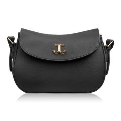 Torebka damska ze skóry syntetycznej klasyczna czarna na ramię SP-21-BL. Czarne torby na ramię bez wzorów, ze skóry, klasyczne, na ramię, bez dodatków. Za 89.00 zł.