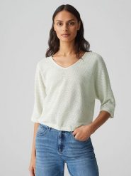 OPUS Bluzka w kolorze zielonym rozmiar: 40. Zielone bluzki Opus, bez wzorów, bez kołnierzyka, bez ramiączek. Za 100.99 zł.