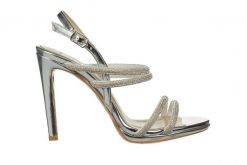 Sandały Bayla-187 589-1729 Silver 187057, Srebrny, Skóra ekologiczna - 39. Szare sandały Bayla, bez wzorów, z materiału, bez obcasa, na platformie, bez zapięcia. W wyprzedaży za 152.10 zł.