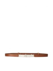 Lauren Ralph Lauren Pasek Damski 412867233001 Brązowy. Brązowe paski Lauren Ralph Lauren, bez wzorów, ze skóry. Za 379.99 zł.