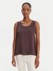 Marella Bluzka Nembi 2615161011 Brązowy Regular Fit. Brązowe bluzki Marella, bez wzorów, z wiskozy, bez kołnierzyka, bez ramiączek. Za 479.99 zł.