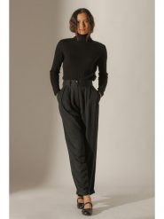 Perfect Cashmere Kaszmirowy golf w kolorze czarnym rozmiar: XL. Czarne golfy Perfect Cashmere, xl, bez wzorów, z kaszmiru, bez ramiączek. Za 413.99 zł.