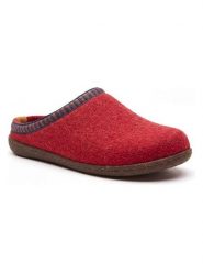 Comfortfusse Wełniane kapcie "Scoti" w kolorze czerwonym rozmiar: 39. Czerwone obuwie domowe Comfortfüße, bez wzorów, z materiału, bez zapięcia. Za 260.99 zł.