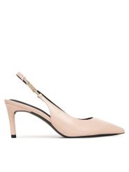 BOSS Szpilki Gracey 50548596 Fioletowy. Fioletowe szpilki Boss, bez wzorów, ze skóry, bez obcasa, na szpilce, bez zapięcia. Za 659.99 zł.