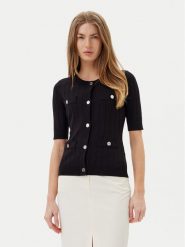 ARTIGLI Kardigan ACMA001877 Czarny Regular Fit. Czarne kardigany Artigli, xl, bez wzorów, z wiskozy. Za 209.99 zł.