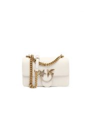 Pinko Torebka w kolorze białym - 21 x 13 x 6 cm rozmiar: onesize. Białe torby na ramię Pinko, z aplikacjami, z materiału, na ramię, bez dodatków. Za 988.35 zł.