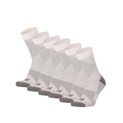 Skarpety kompresyjne do biegania ćwierć 6 szt., białe, wielokolorowe. Białe skarpety XTREME, bez wzorów, z elastanu. W wyprzedaży za 164.70 zł.