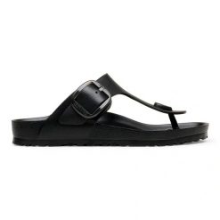 Birkenstock Gizeh Big Buckle EVA Black Japonki damskie. Czarne klapki Birkenstock, bez wzorów, bez obcasa. Za 239.99 zł.