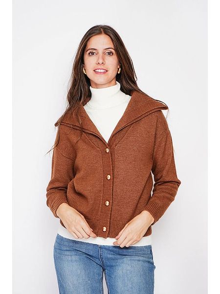 C& Jo Kardigan w kolorze jasnobrązowym rozmiar: 34. Brązowe kardigany C& Jo, bez wzorów. Za 121.99 zł.