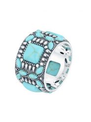 Nomad Srebrny pierścionek z kamieniami ozdobnymi rozmiar: 58. Szare pierścionki Nomad, srebrne. Za 304.99 zł.