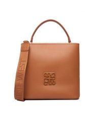 Nine West Torebka CEO-Aera-LDA8888 Brązowy. Brązowe torebki klasyczne Nine West, z aplikacjami, z materiału, bez dodatków. Za 199.99 zł.