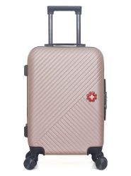 SWISS KOPPER Walizka "Spiez" w kolorze różowozłotym - 35 x 55 x 21 cm rozmiar: onesize. Różowe walizki SWISS KOPPER, bez wzorów. Za 198.56 zł.