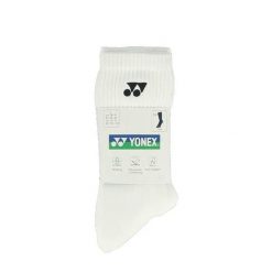 Skarpety sportowe Yonex Long 19256. Białe skarpety YONEX, bez wzorów, z bawełny. Za 89.00 zł.