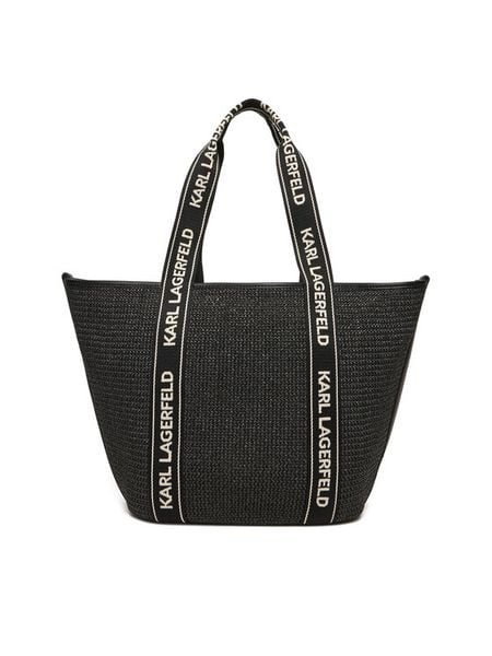 KARL LAGERFELD Torebka A1W46074 Czarny. Czarne shopper KARL LAGERFELD, bez wzorów, z syntetyku, bez dodatków. Za 779.99 zł.