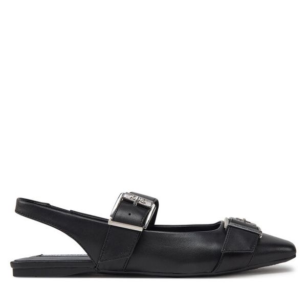 Baleriny KARL LAGERFELD. Czarne baleriny KARL LAGERFELD, bez wzorów, bez obcasa. Za 429.99 zł.