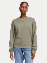 HUGO Bluza Delessa 50534344 Zielony Regular Fit. Zielone bluzy Hugo, xxl, bez wzorów, z bawełny, bez kaptura. Za 399.99 zł.