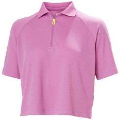Damska koszulka polo z zamkiem błyskawicznym Helly Hansen Inshore. Czerwone bluzki Helly Hansen, s, bez wzorów, bez kołnierzyka, bez ramiączek. Za 325.50 zł.