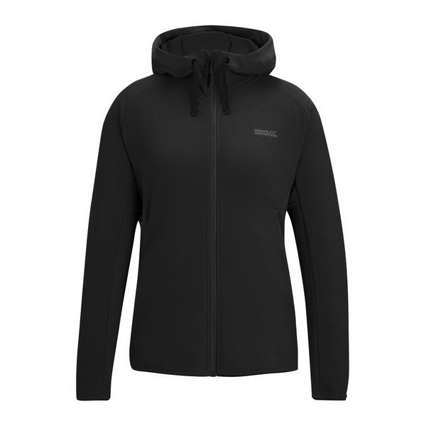 Bluza Polarowa Damska Nayna. Czarne bluzy Regatta, xl, bez wzorów, z materiału, z kapturem. Za 214.99 zł.