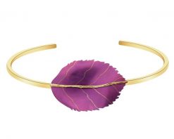 Bransoletka ze srebra i tytanu - liść. Bransoletki Apart, pozłacane. Za 499.00 zł.