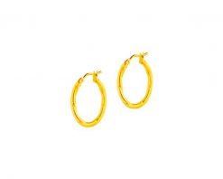 Złote kolczyki - koła, 20 mm. Żółte kolczyki Apart, złote. Za 599.00 zł.