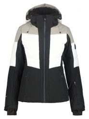 Icepeak Kurtka narciarska "Florala" w kolorze beżowo-biało-czarnym rozmiar: 40. Białe kurtki narciarskie Icepeak, m, bez wzorów, z materiału, bez kaptura, narciarskie. Za 587.41 zł.