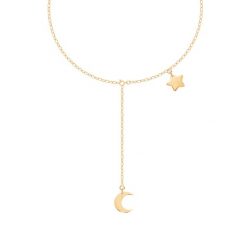 Naszyjnik łańcuszkowy ABU DABI. Żółte naszyjniki Lilou, pozłacane. Za 306.00 zł.