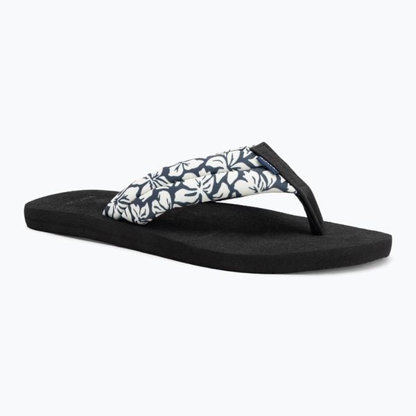 Japonki damskie Rip Curl Freedom Plush Bloom. Czarne klapki Rip Curl, bez wzorów, z materiału, bez obcasa. Za 109.99 zł.