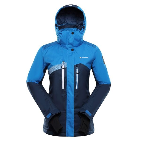 Damska kurtka narciarska Alpine Pro Deara 2. Niebieskie kurtki narciarskie Alpine Pro, l, bez wzorów, z materiału, z kapturem, narciarskie. Za 724.30 zł.